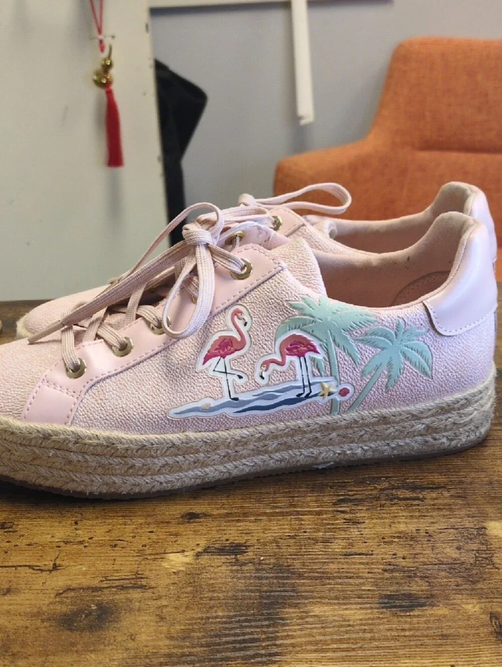 Michael Kors Light Pink 'Hotel Kors' Espadrille Sneaker/8M